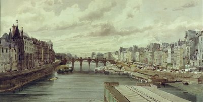 The Pont Neuf, Paris by Thomas Shotter Boys